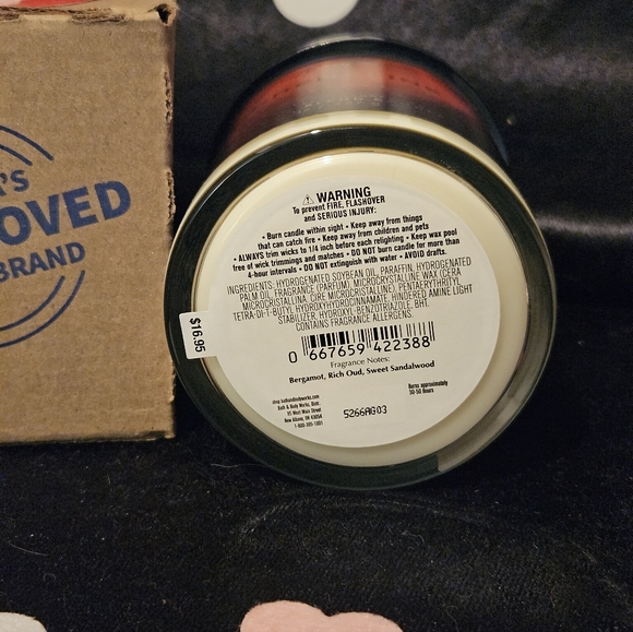 NWT Bath and Body Works Adrenaline Single Wick Candle - Red and Black - Picture 4 of 5